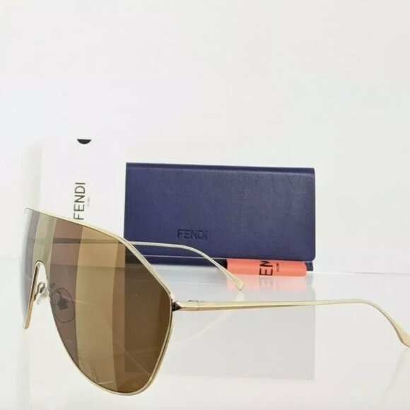 Authentic Fendi Gold Unisex Sunglasses - Picture 2 of 6